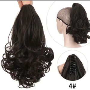 Soft and beautiful. 12 inch clip in ponytail. Black.